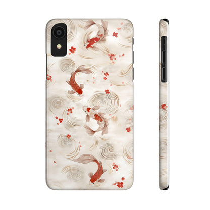 Koi Fish Watercolor Phone Case Compatible with iPhone – Slim, Durable Protection