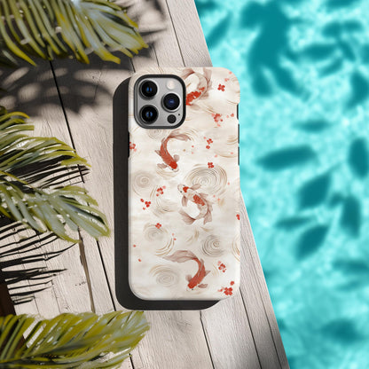 Koi Fish Watercolor Phone Case Compatible with iPhone – Slim, Durable Protection