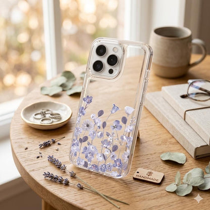 White Lotus Peony Clear Phone Case for Samsung Galaxy