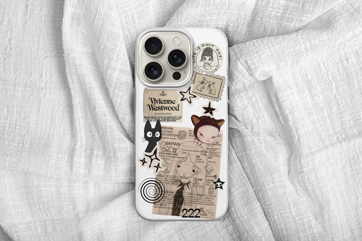 Yoshitomo Nara Phone Case, Clear Protective Cover