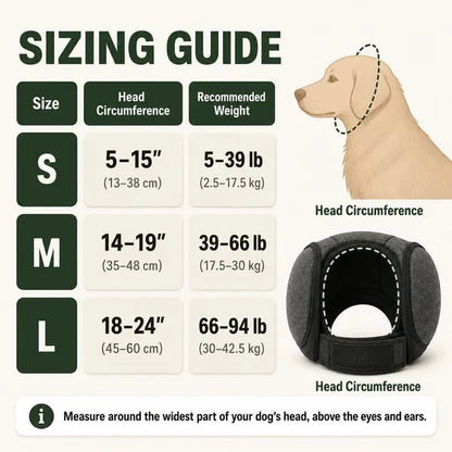 🐶 Sound-Dampening Dog Ear Wrap for Loud Noises & Calming Comfort-CW