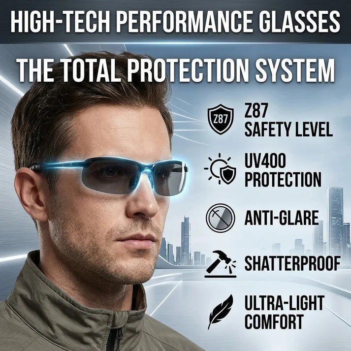Heroiy™ HD Polarized Photochromic Sunglasses UV400 Protection | Retro Oversized Square | Unisex 2026 Essential  -ZGD