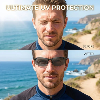 Heroiy™ HD Polarized Photochromic Sunglasses UV400 Protection | Retro Oversized Square | Unisex 2026 Essential  -ZGD