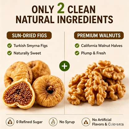 🌰 100% Sugar-Free Juicy Soft Figs Stuffed With Crispy Nutritious Walnuts | All-Natural Healthy Munch For Daily Snacking-ANN