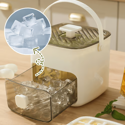 Handled Press-Type Ice Cube Tray (Double-Layer)-ZGD