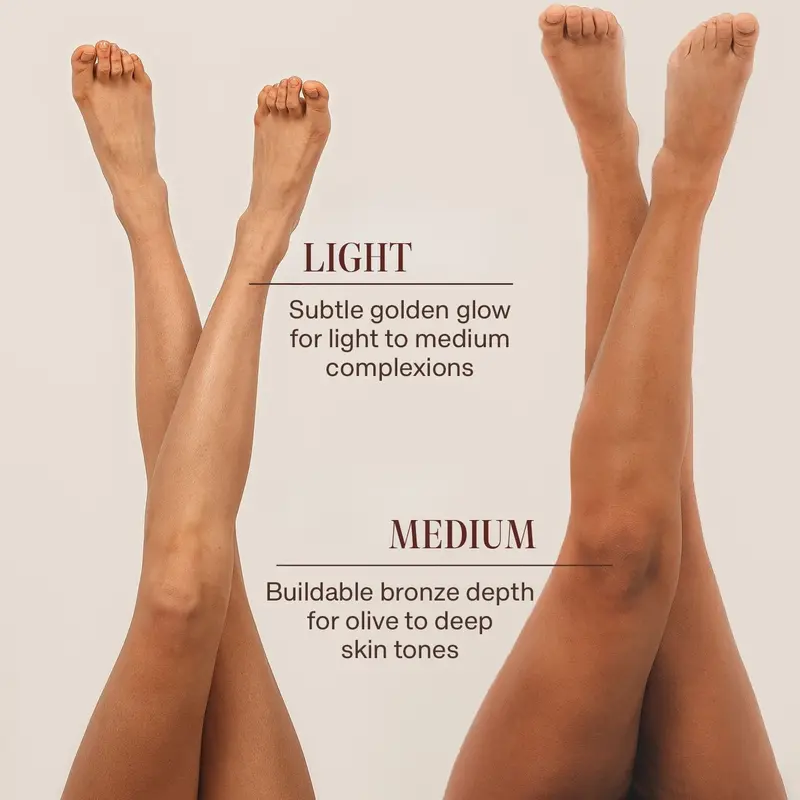 Self Tanner Body Lotion - Best Gradual Natural Bronzed Sunless Hydrating Streak Free Tanning Glow , Vegan Cruelty Free Pregnancy Safe-ZGD