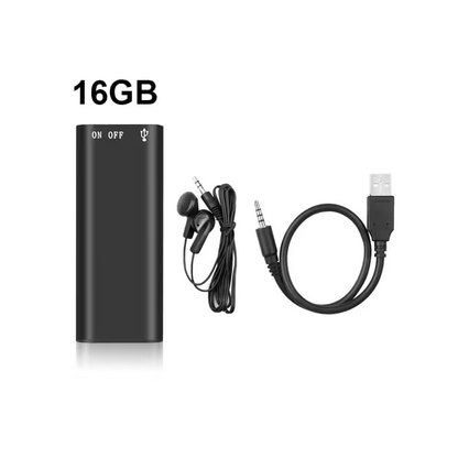 Ultra-Thin Portable Voice Recorder, Professional Noise-Canceling Digital Recording Pen with Voice Activation & MP3 Player-ZGD