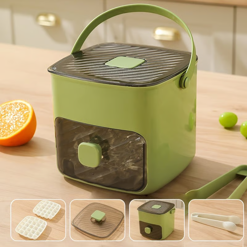 Handled Press-Type Ice Cube Tray (Double-Layer)-ZGD