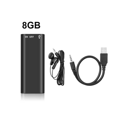 Ultra-Thin Portable Voice Recorder, Professional Noise-Canceling Digital Recording Pen with Voice Activation & MP3 Player-ZGD