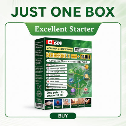 🇨🇦 𝑶𝒇𝒇𝒊𝒄𝒊𝒂𝒍 𝑺𝒕𝒐𝒓𝒆 | 🧑‍⚕️🩺 Heroiy® Moringa · Berberine × NAD+ 𝟏𝟎-𝐢𝐧-𝟏 𝐀𝐝𝐯𝐚𝐧𝐜𝐞𝐝 𝐍𝐚𝐧𝐨 𝐌𝐢𝐜𝐫𝐨𝐧𝐞𝐞𝐝𝐥𝐞 𝐏𝐚𝐭𝐜𝐡-JX