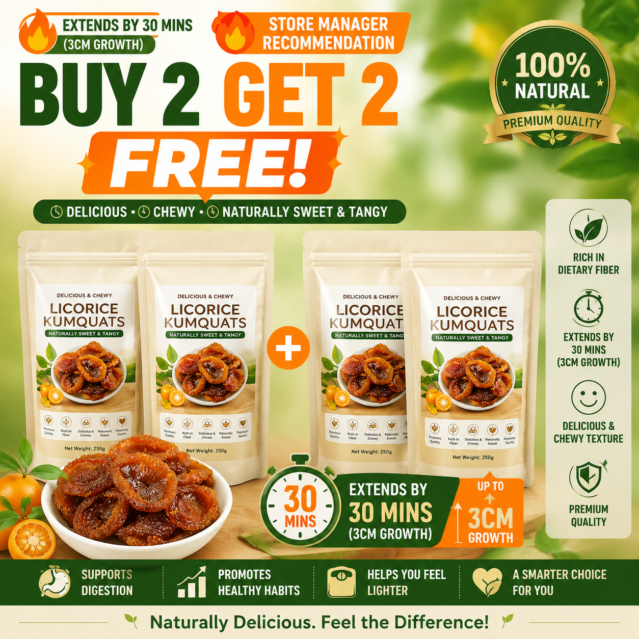 Buy 2 Get 2 Free-🔥Extends by 30 mins (3 cm growth)
