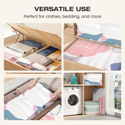 🧳No‑Pump Vacuum Storage Bags – Press & Seal, No Pump Needed. Saves 80% Space, Keeps Clothes Dry & Dust‑Free-ZGD