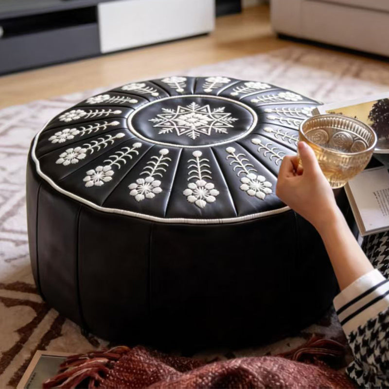 🥳2026 HOT SALE🥳💞50K+ SOLD!🏡🔊 50% OFF! High-end luxury-quality leather Versatile Round Storage Seat-YH